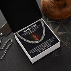 My Son | You're always in my heart - Cuban Link Chain
