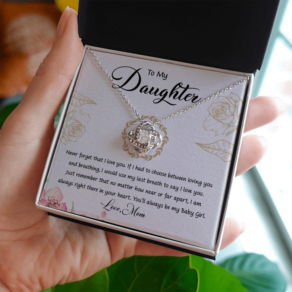 My Daughter | Follow your heart - Love Knot Necklace