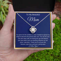 My Mom - Amazing Influence- Love Knot Necklace