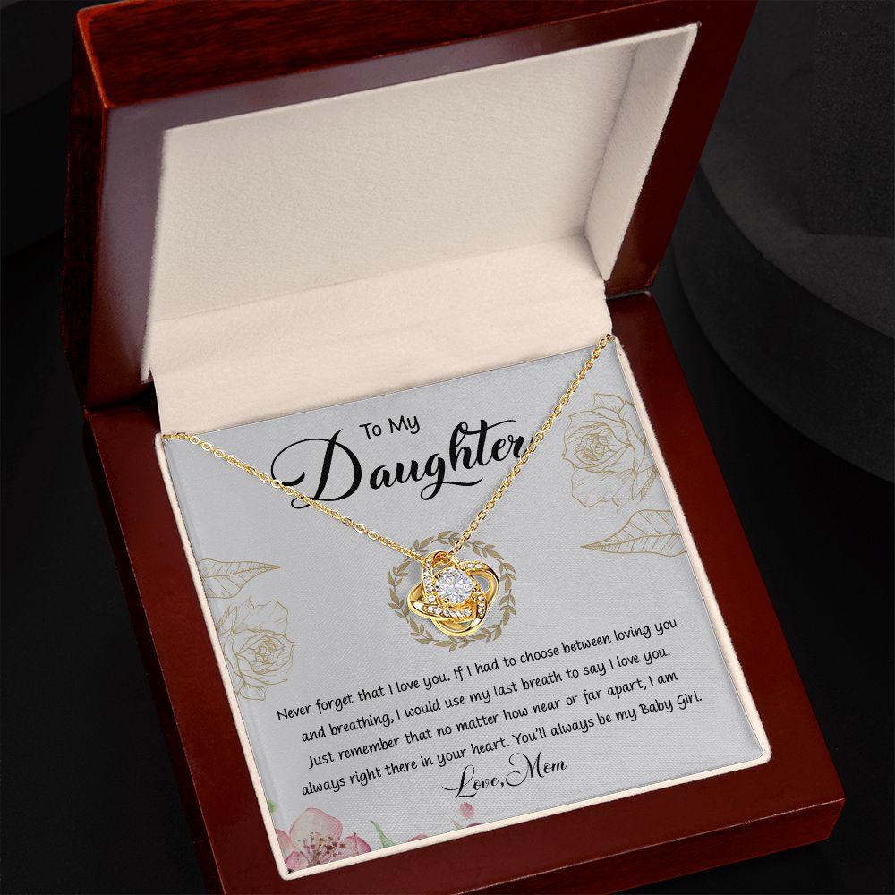 My Daughter | Follow your heart - Love Knot Necklace
