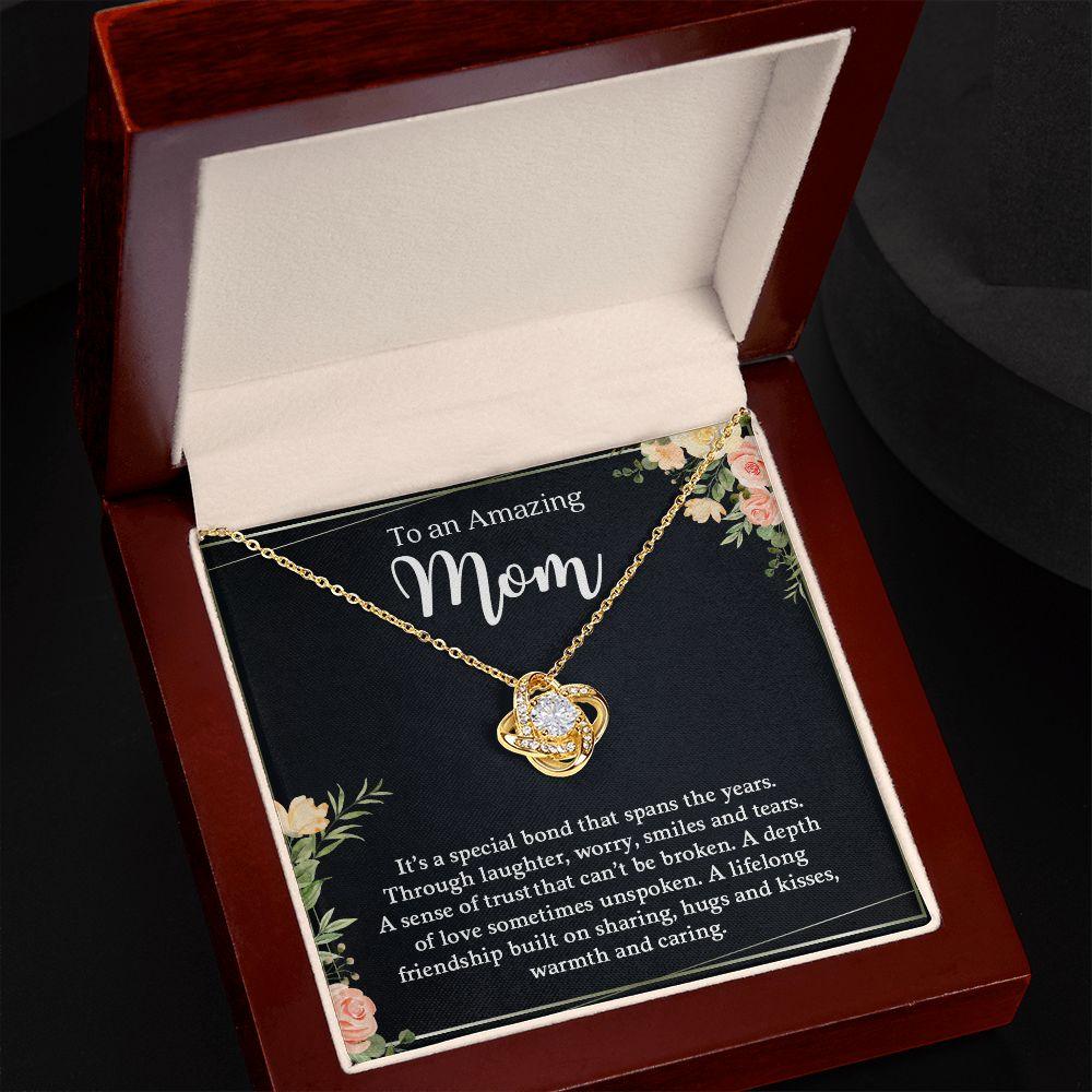 My Mom | To An Amazing Mom A Depth Of Love - Love Knot Necklace