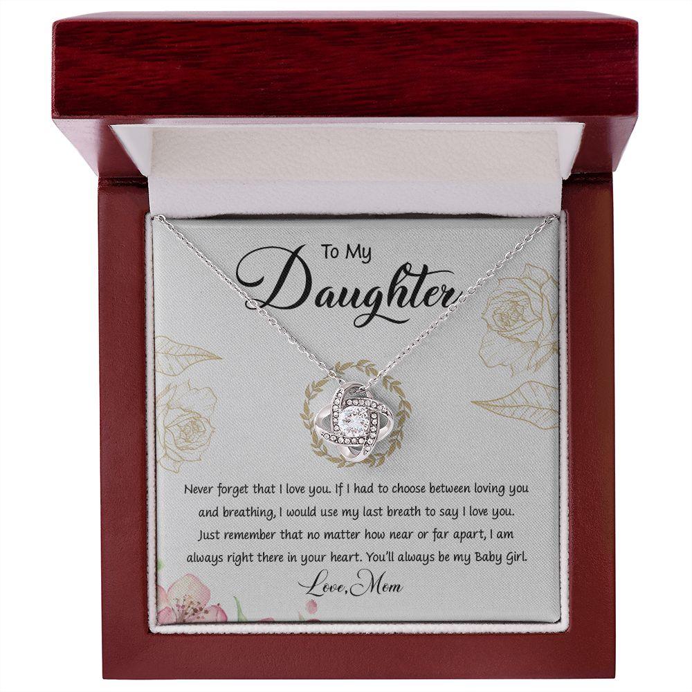 My Daughter | Follow your heart - Love Knot Necklace