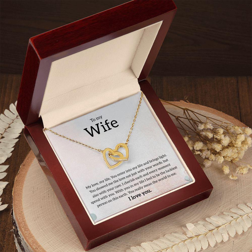 My Wife | You complete me - Interlocking Hearts necklace