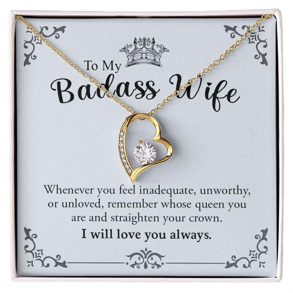 My Badass Wife | Most caring - Forever Love Necklace